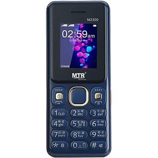 MTR M2300 (Dual Sim, 1.77 Inch Display 3000 mAh Battery, Blue)