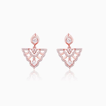 Rose Gold Festive Earrings
