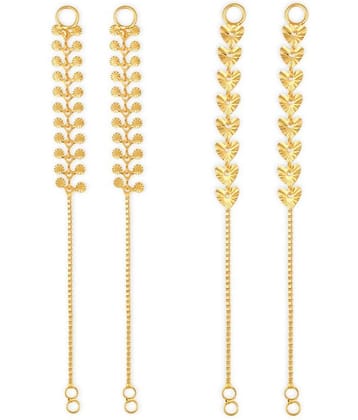 1gram gold Plated Kanchain Ear chain earcuff Ear to Ear Combo for Women & Girls