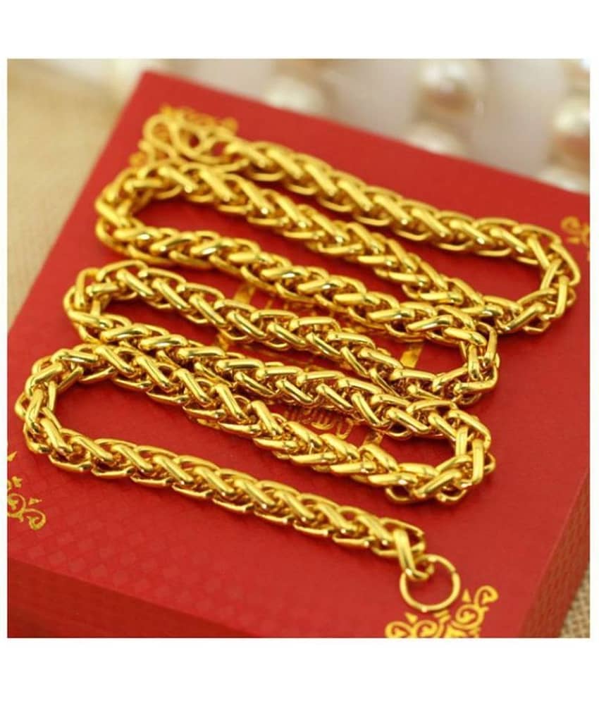 Jewar Mandi Gold Plated Chain ( Set of 1 )