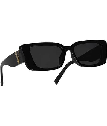 Creature - Black Rectangular Sunglasses ( Pack of 1 )
