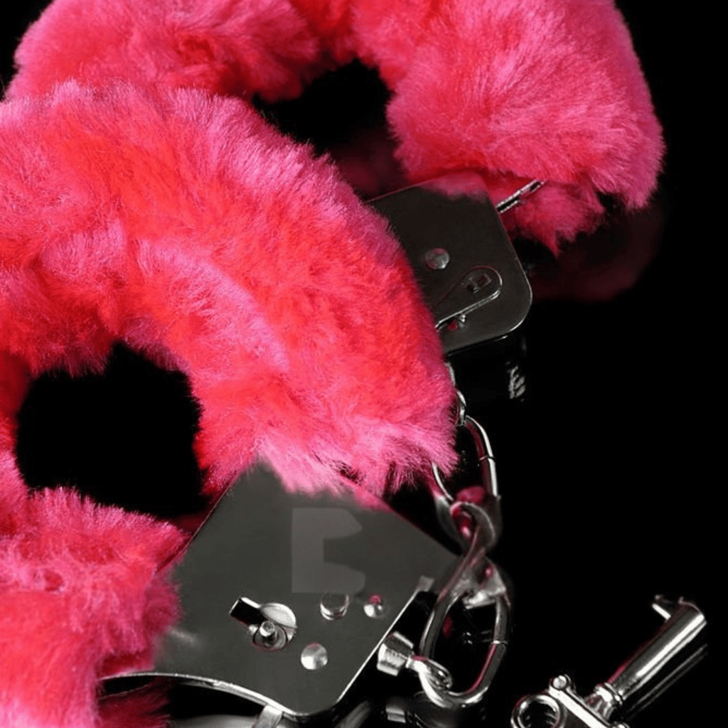 Hen Party Hand Cuffs Hot Pink- 1PC