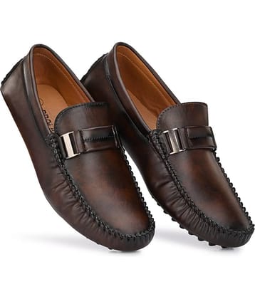 Prolific - Brown Men's Slip On Formal Shoes