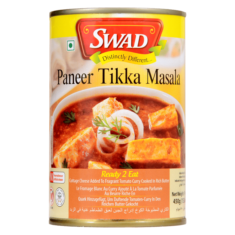 SWAD Ready to Cook and EatCombo Pack Of Paneer Tikka Masala/Palak Paneer/Mutter Paneer Instant Mix Vegetarian with No Added Preservative And Colours - 450gm Each (Pack of 3)