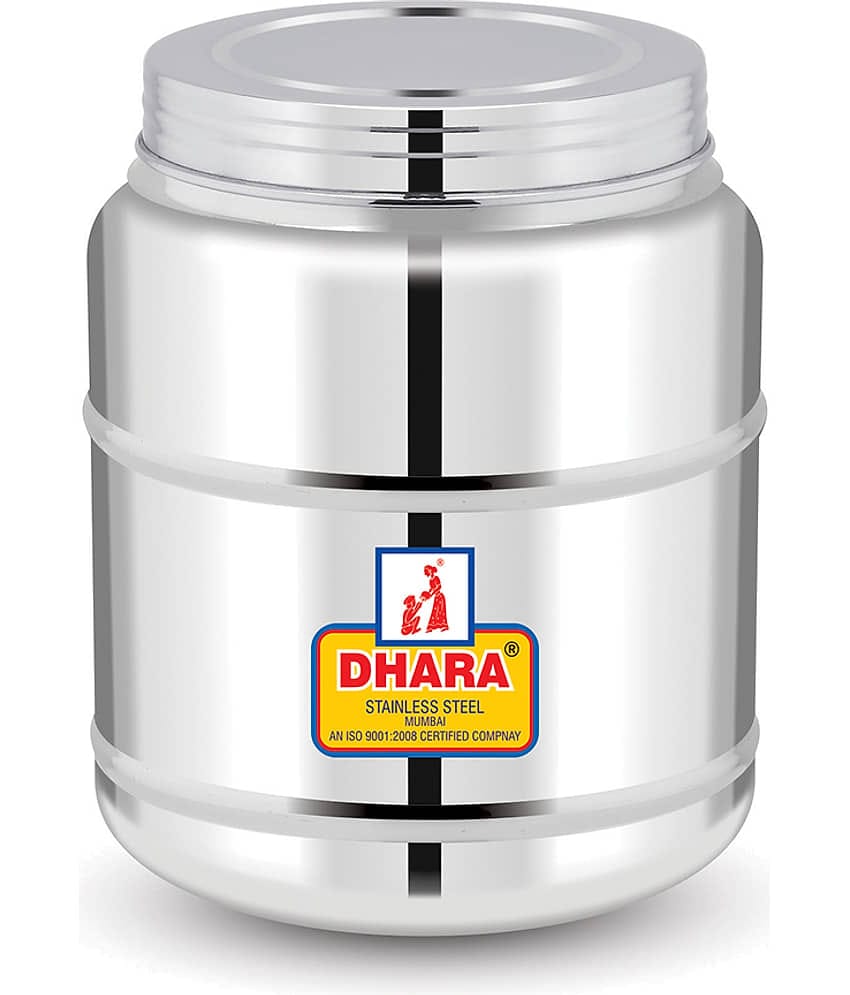 Dhara Stainless Steel Tulip 1500ML Stainless Steel Silver Multi-Purpose Container ( Set of 1 )
