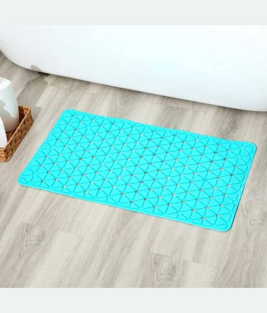 mahek accessories Anti-skid Plastic Bath Mat 50x80 cm ( Pack of 1 ) - Assorted