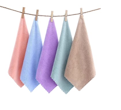 Colorful Handkerchief 5 Pcs Set - Soft, Absorbent and Stylish