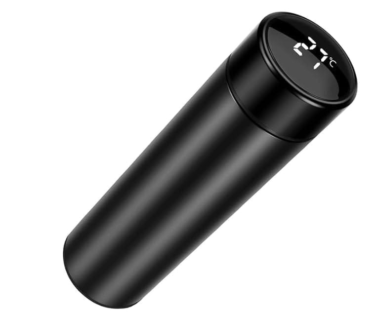 LED Thermal Cup Water Bottle 500ml Stainless Steel Smart Flask with Digital Temperature Display, Tea Infuser & Leak-Proof Double Wall Mug