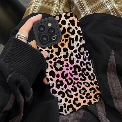 Shaded Leopard iPhone Textured Silicone Case-iPhone 12 Pro