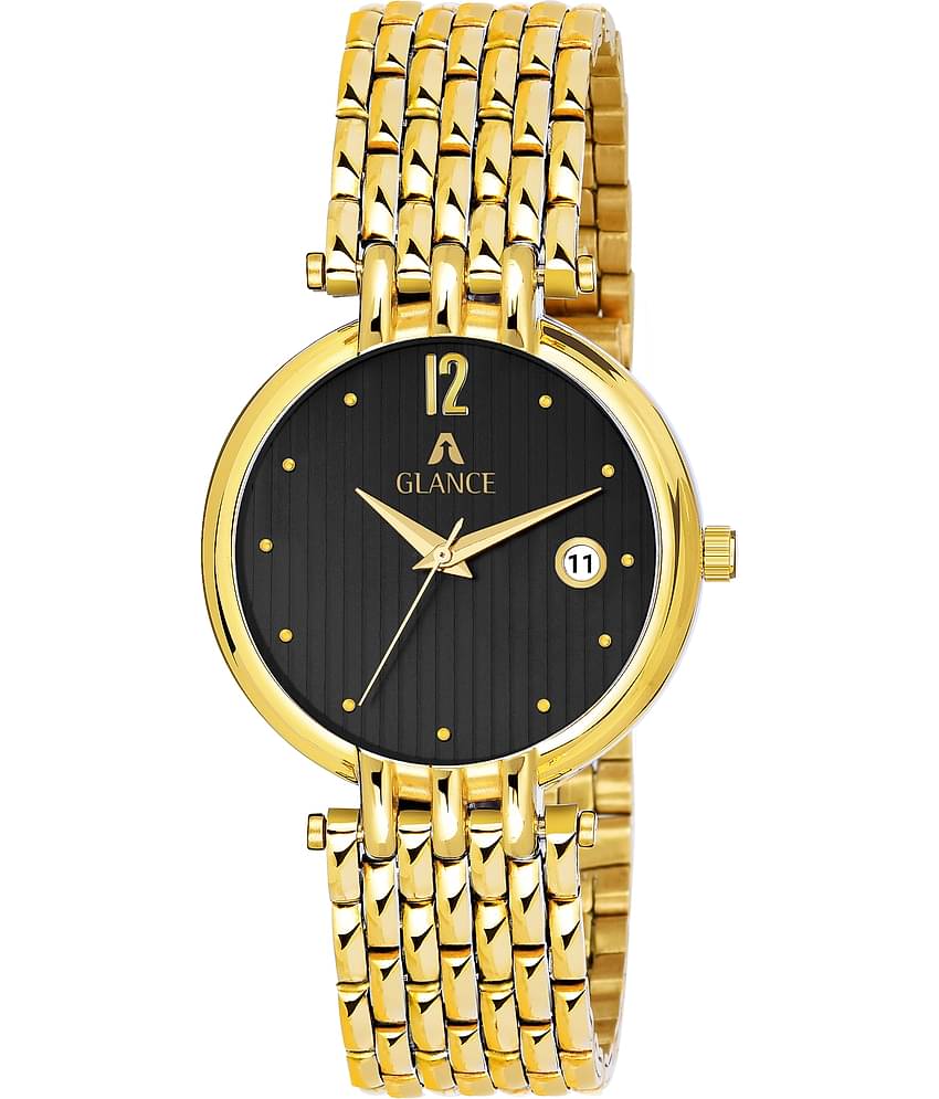 Aglance - Gold Metal Analog Men's Watch