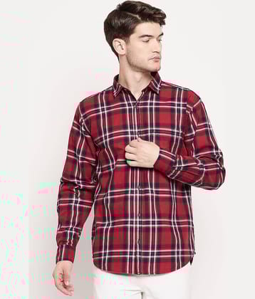 Duke - Red Cotton Slim Fit Men's Casual Shirt ( Pack of 1 )