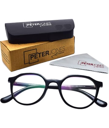 Peter Jones Black Round Eyeglass Frame ( Pack of 1 )