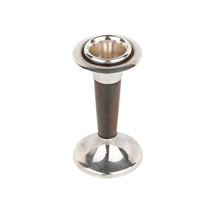 Tiger eye silver candle holder