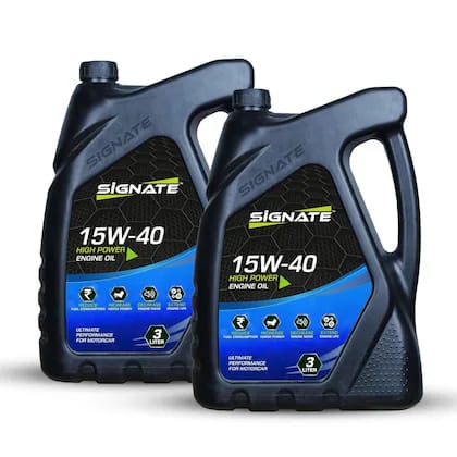 Signate 15W40 Synthetic Technology Supreme Duty Car and Truck Diesel Engine Oil (3L, Pack of 2)