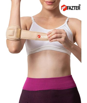 FAZTER Tennis Elbow Support for Men and Women for Elbow Pain Due to Sports Elbow Support (Beige) - None
