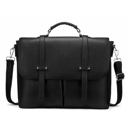 Lovevook Women's Laptop Bag Black - Sleek and Functional Work Bag with Multiple Pockets-Black