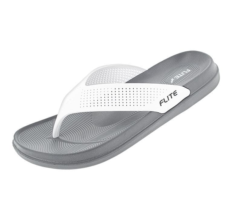 Flite FL390 Dark Grey White G No 8 Mens Slipper