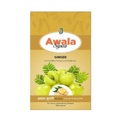 Hillarious Ayurveda Rasamla Awala Ginger Supari, 20 gm