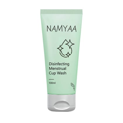 Namyaa Disinfecting Menstrual Cup Wash-Paraben & Sulphate Free With Tea Tree Oil & Silver Colloidal - 100ml