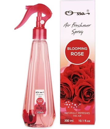 Ossa Blooming Rose Air Freshener Spray 300ml Long Lasting Home Fragrance for Home, Office, Salons