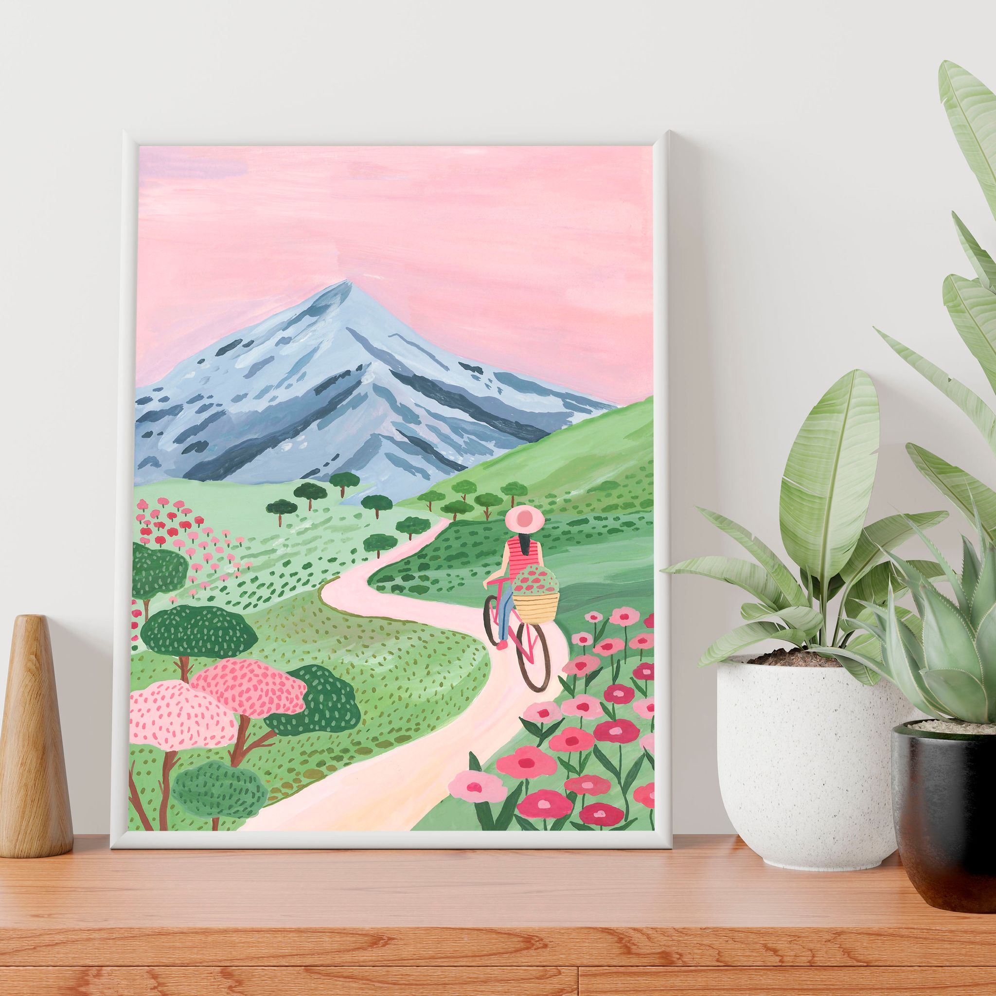 Explore Countryside Wall Art Frame-8x10 inches / White Frame