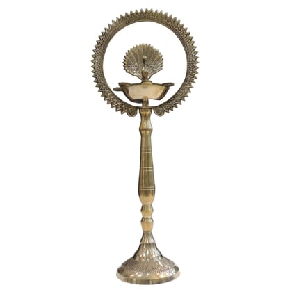 Brass Table Decor Peacock Deepak (FMAS656 J)