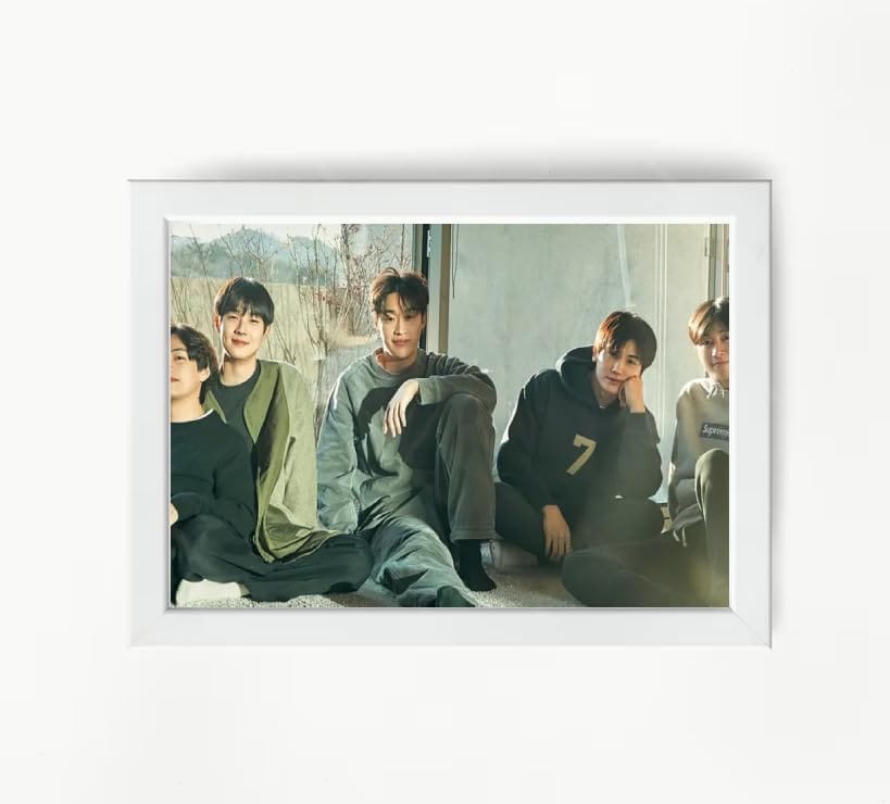 NOKKES Bts Army Bangtan Boy V suga J-Hope Jungkook Jin Jimin Rm 5X7 Inch Size Photo Frame Photo Home Office_EQW291
