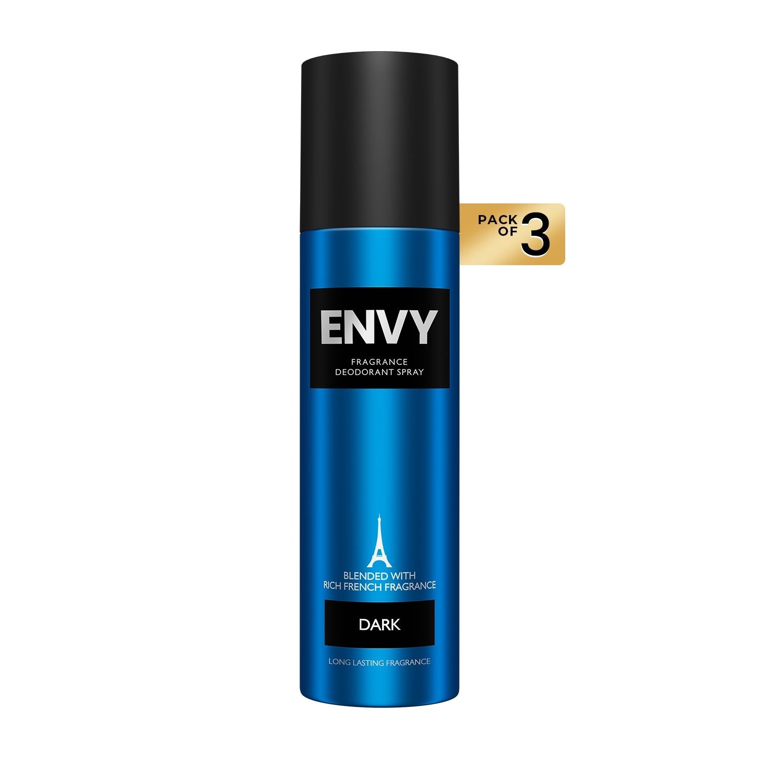 ENVY Pack of 3 Dark Deos For Men - 140ml Each