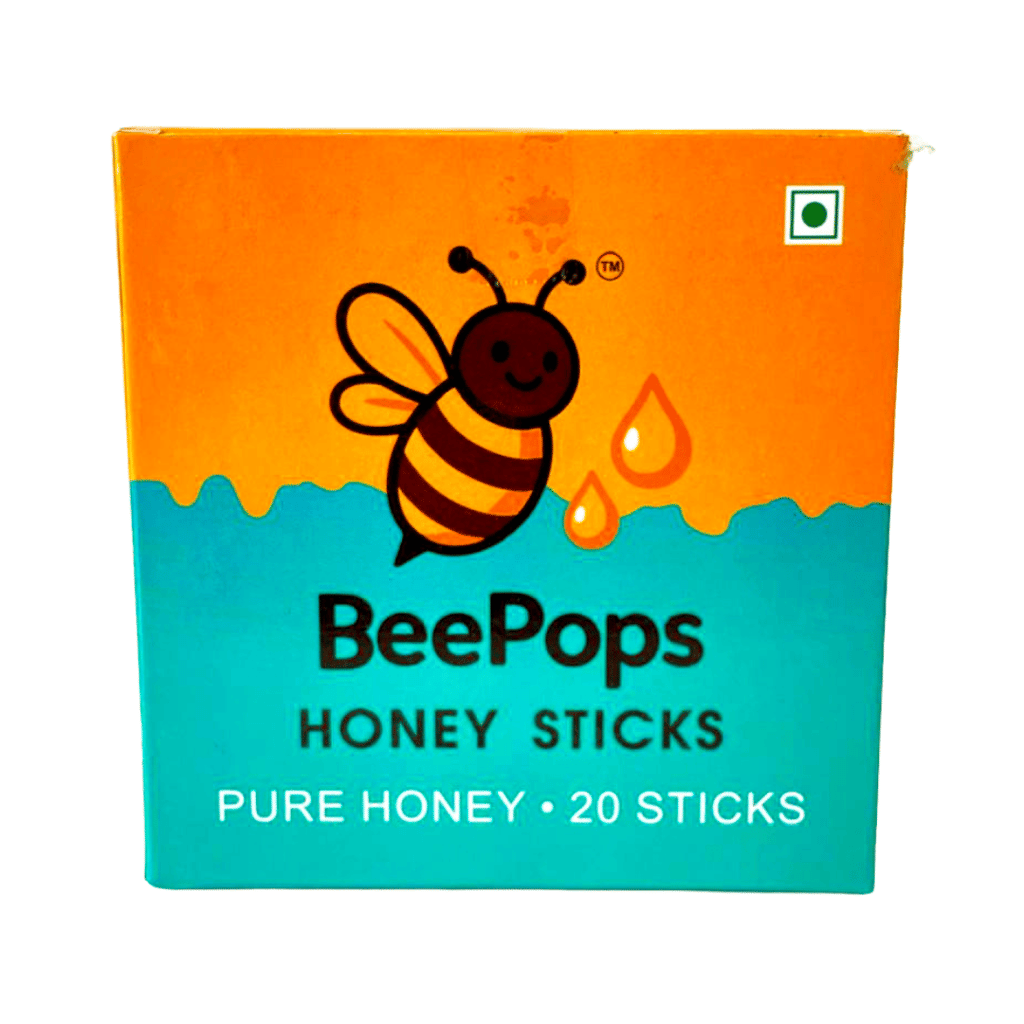 BeePops Honey Sticks | Box of 20 | Pure Himalayan Honey