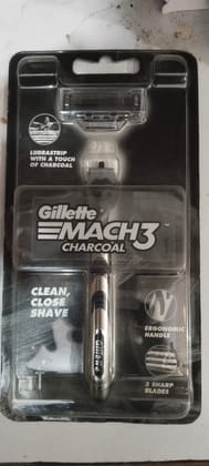   Gillette mach3 charcoal clean close Shave Razor 