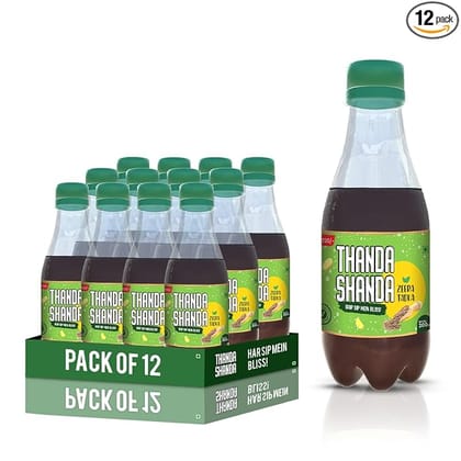 Sipora ThandaShanda Jeera Tadka Flavored Drink Refreshing Ready to Drink Beverage 200 ml Pack of 12