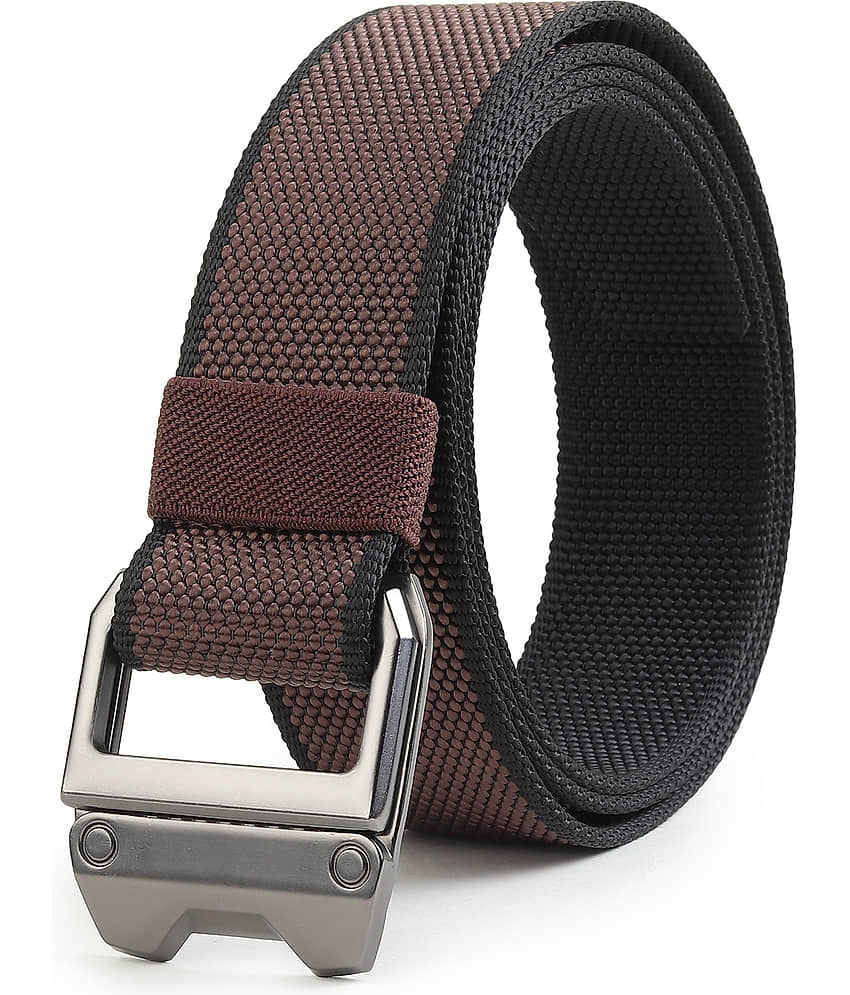 SUNSHOPPING - Brown Nylon Men's Casual Belt ( Pack of 1 )