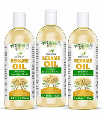 GULBADAN Color Protection Sesame Oil 300 ml ( Pack of 3 )