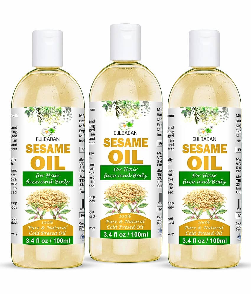 GULBADAN Color Protection Sesame Oil 300 ml ( Pack of 3 )