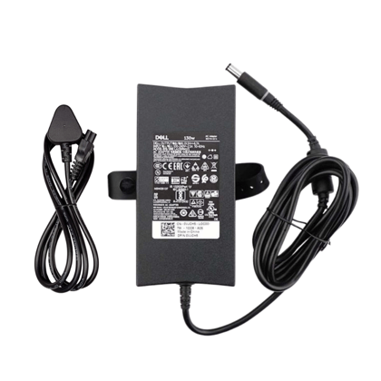Dell 130W  Slim 7.4 MM Pin Laptop Charger Adapter For Alienware, Inspiron 15, Latitude, Precision And Vostro 15 Models - Black Without Power Cord