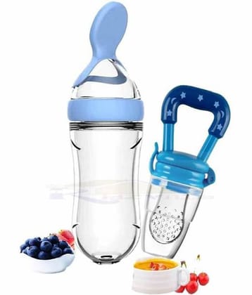 Little Fingers - Blue 90 ml Feeding Bottle (Pack of 2)