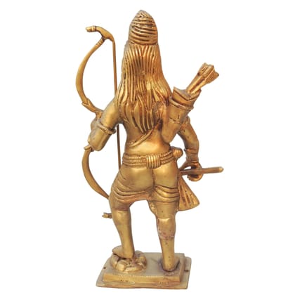 Brass Lord Parshuram Idol – Handmade Religious Brass God Decorative Murti, Height : 10.5 Inch (BSMAS1339 C)