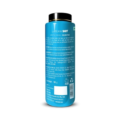 Layer'r Shot Arctic Fresh Cooling Talc 100g