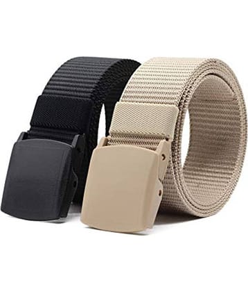 Edifier - Multicolor Nylon Men's Casual Belt ( Pack of 2 )