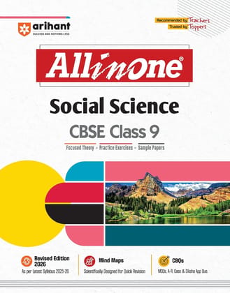 All in One Social Science Class 9 for CBSE Exams 2025-26 | Revised Edition as per latest syllabus | Mind Maps, CBQs, Focused Theory, Practice Exercises, Sample Papers Paperback � 27 February 2025 [Paperback] [Oct 30, 2024] Arihant