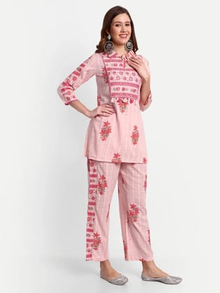 Printed Floral Co-ord Set-XS