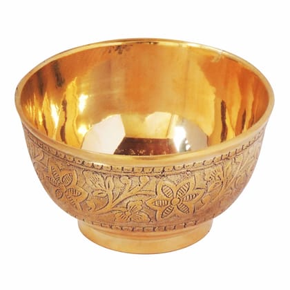 Brass Bowl Katori Embose Design (ZMAS276 A)