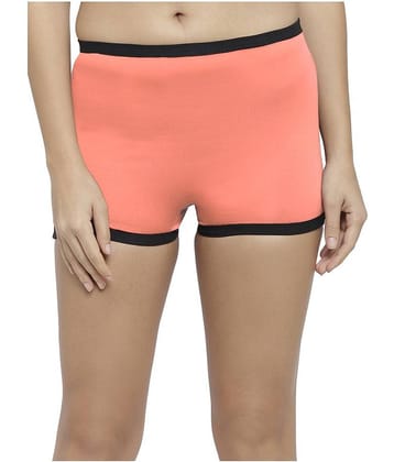 N-Gal Cotton Women's Boy Shorts ( Red )