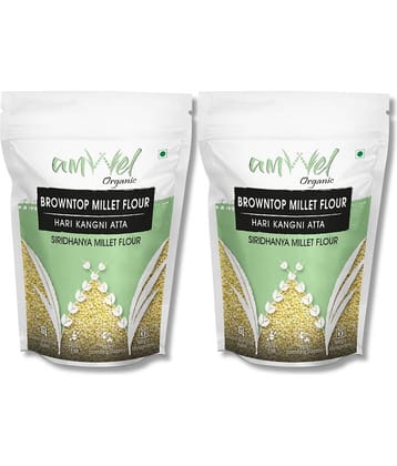 Amwel Browntop Millet Flour | Hari Kangni Atta | Siri Dhanya Millets Flour 900 gm Pack of 2