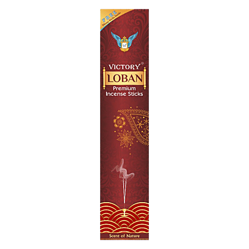 Victory Premium Incense Sticks - Nitya Loban, Calming Fragrance, For Daily Prayers, 100 g