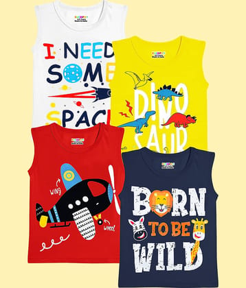 Kuchipoo Pack of 4 Boys Cotton Blend T-Shirt ( Multicolor 8 )