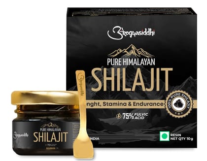 Pure Himalayan Shilajit Resin 10g - 75% Fulvic Acid | Lab Report Included