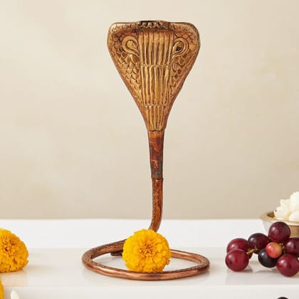Copper Panch Mukhi Naga Dev ๏ฟฝ Temple Shivling Ornament, 19 Inch, Height : 19 Inch (ZMAS312 F) Copper Panch Mukhi Naga Dev ๏ฟฝ Temple Shivling Ornament, 19 Inch, Height : 19 Inch (ZMAS312 F)