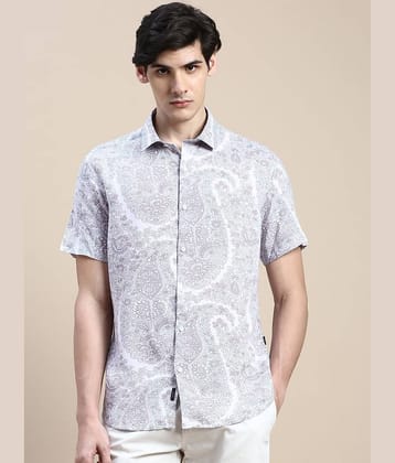 Showoff Cotton Blend Regular Fit Printed Half Sleeves Men's Casual Shirt - Pink ( Pack of 1 )