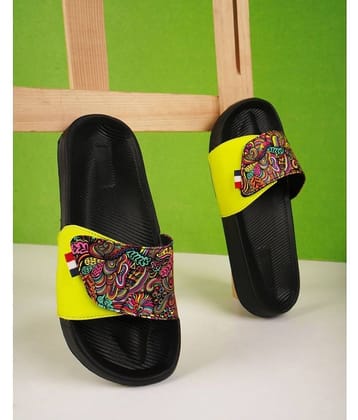 PERY PAO Yellow Men's Slide Flip Flop